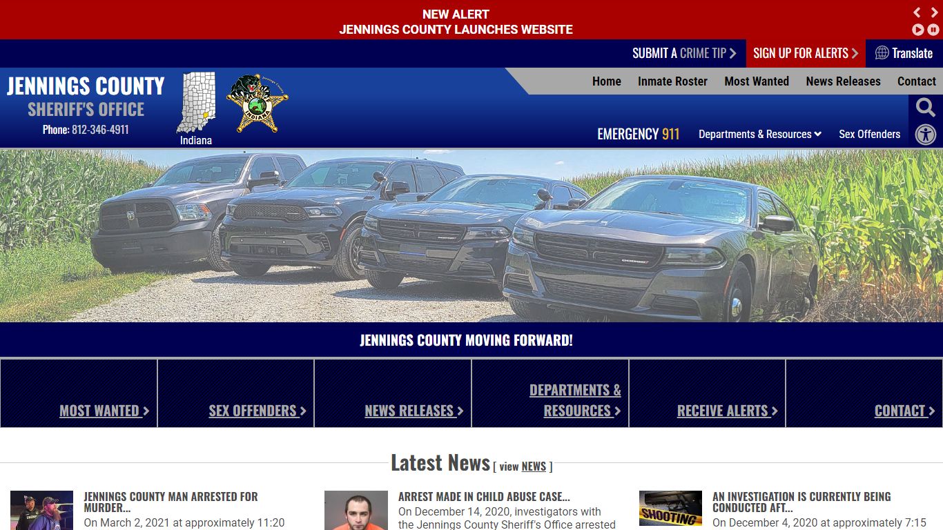 Inmate Roster | Jennings County IN Sheriff